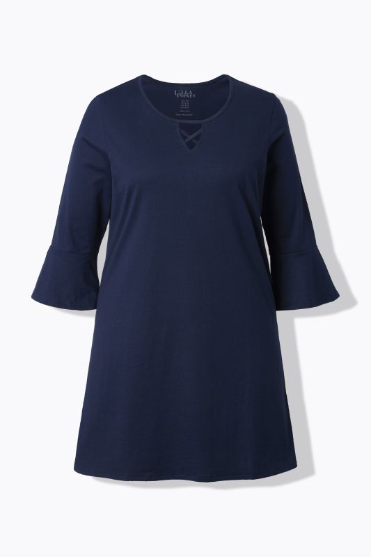 Strappy Bell Sleeve Knit Tunic