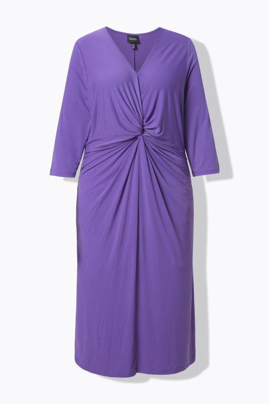 Matte Jersey Knotted Pocket Dress