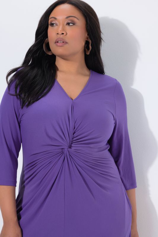 Matte Jersey Knotted Pocket Dress