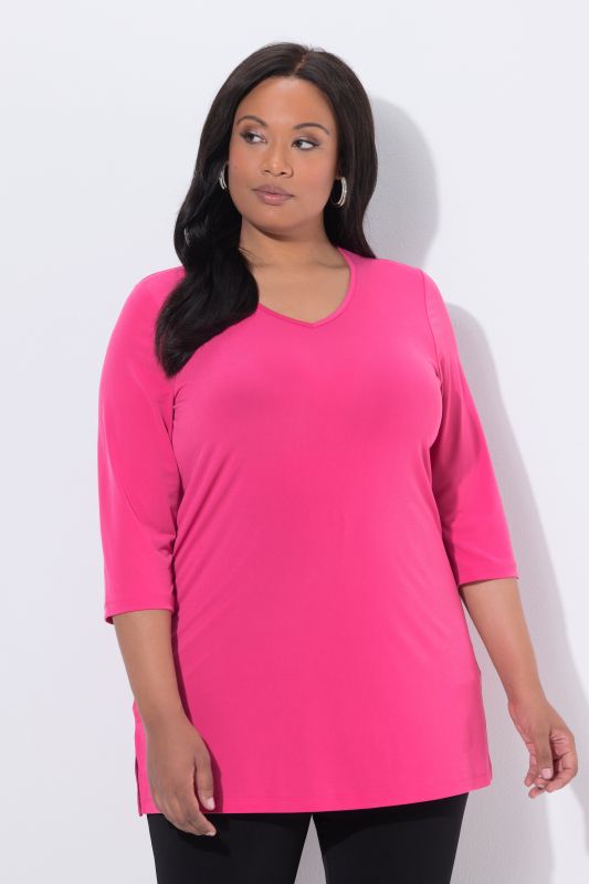 Matte Jersey 3/4 Sleeve Tunic