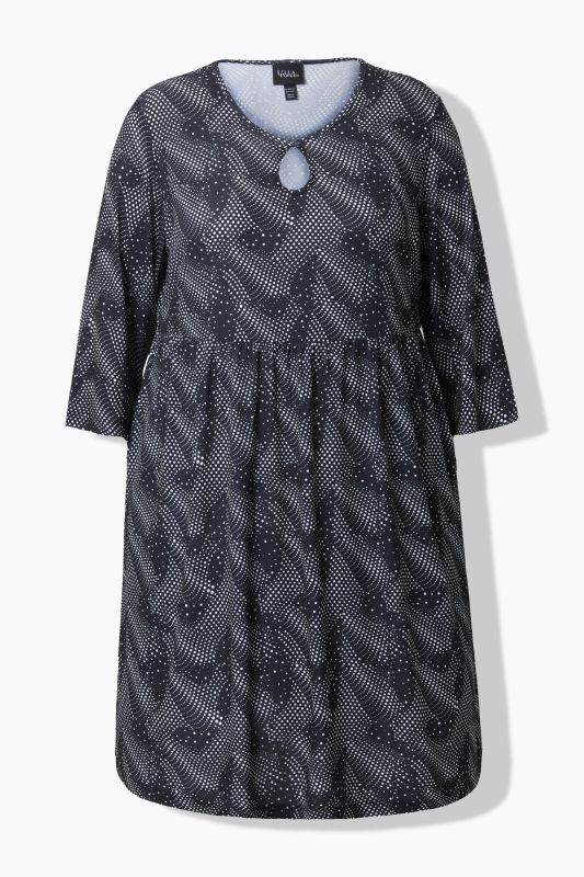 Matte Jersey Graphic Print Pocket Dress