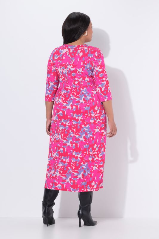 Matte Jersey Neon Floral Pocket Dress