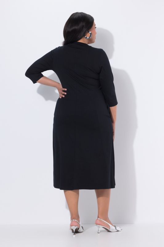 Boat Neck Knit Pocket Dress