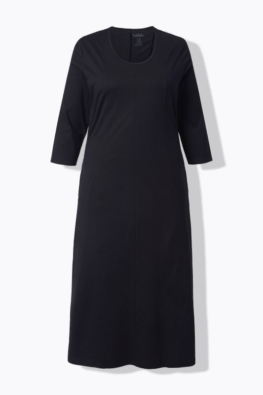 Boat Neck Knit Pocket Dress