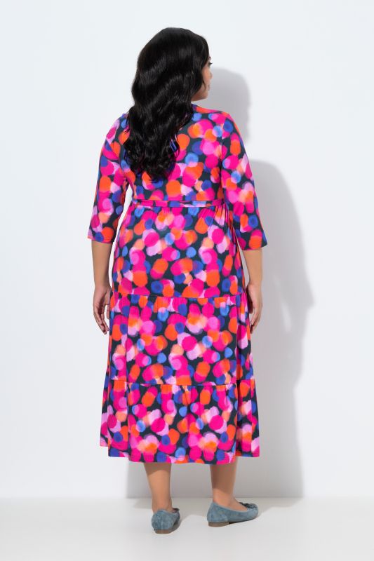 Colorful Dot A-Line Pocket Dress