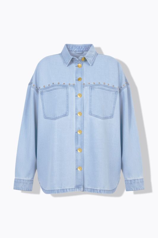 Риза в дънков стил