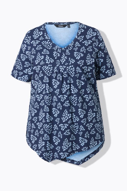 Dot Heart Pointed Hem Tee