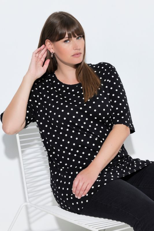 Polka Dot Crew Neck Tee