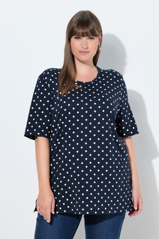 Polka Dot Crew Neck Tee