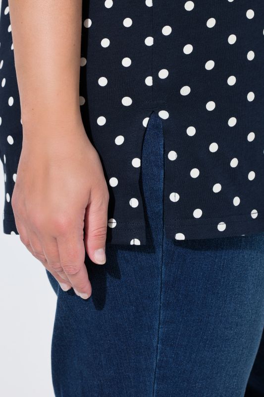 Polka Dot Crew Neck Tee