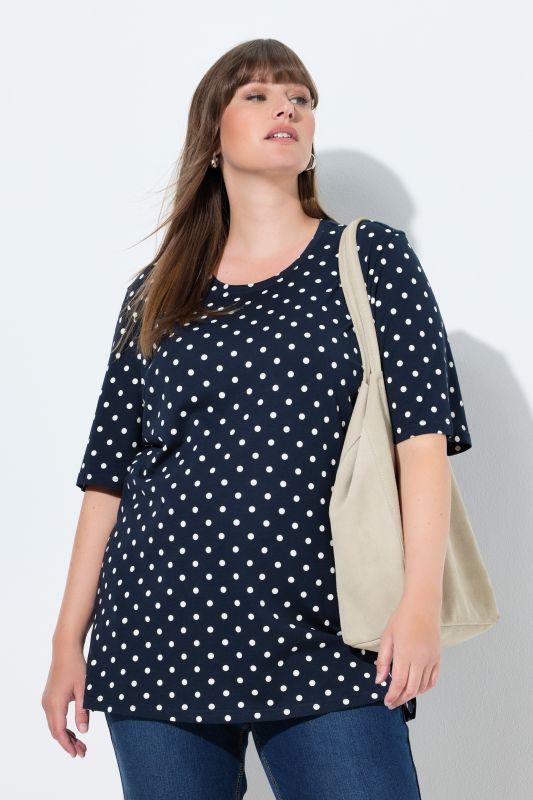 Polka Dot Crew Neck Tee