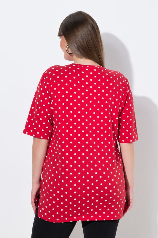 Polka Dot Crew Neck Tee