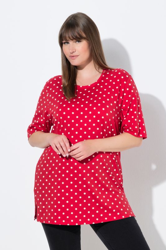 Polka Dot Crew Neck Tee