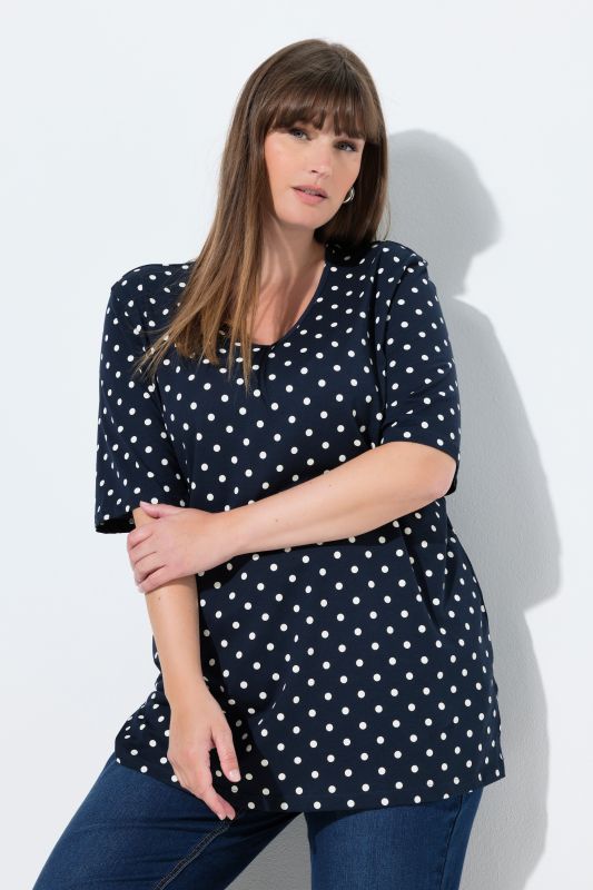 Polka Dot V-Neck Tee