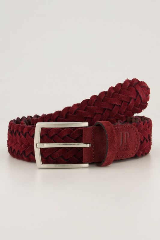 Leather braided belt