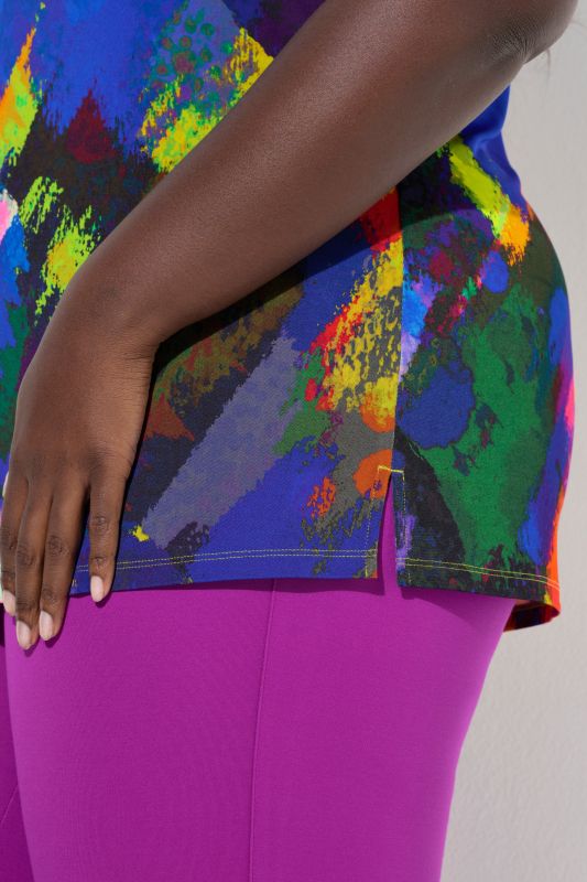 Splatter Print Slinky Top