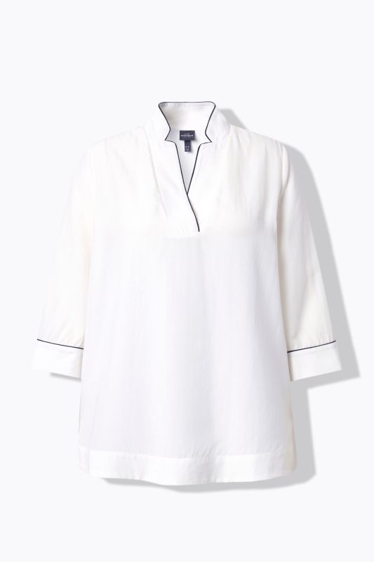 Collared Lyocell Blouse