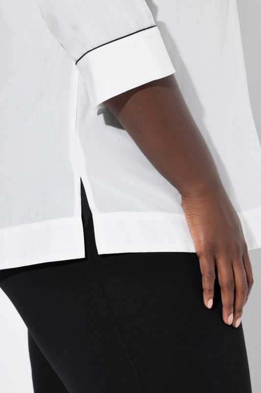 Collared Lyocell Blouse