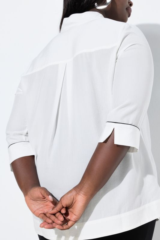 Collared Lyocell Blouse