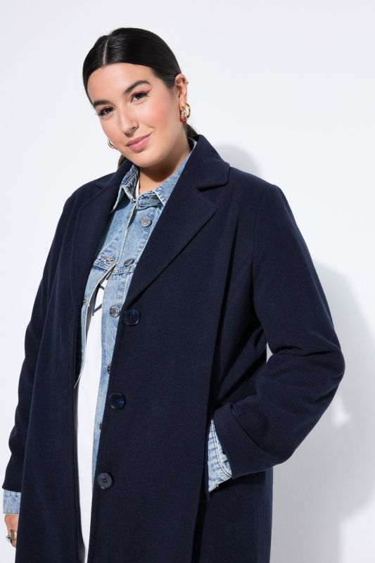 Палто с вълнена визия