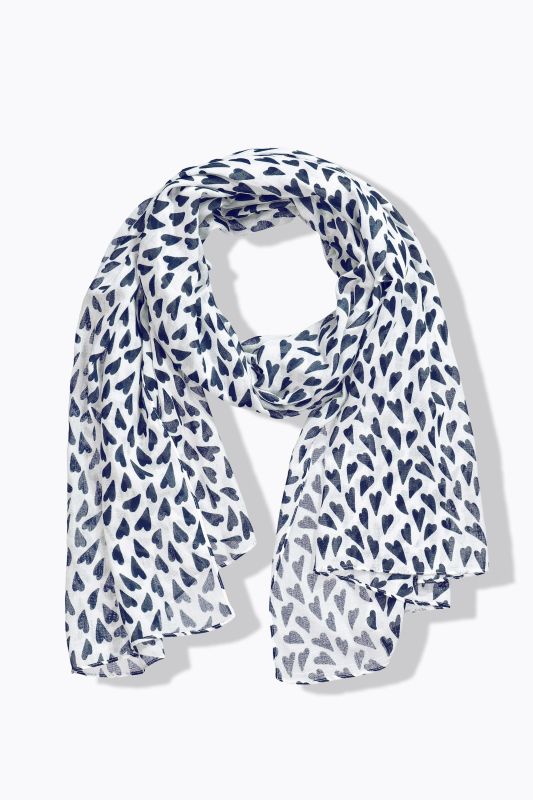 Heart Print Scarf