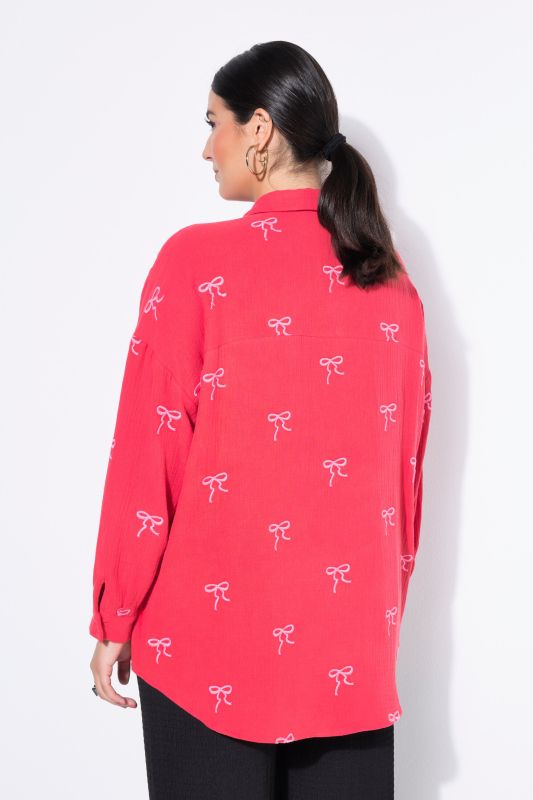 Риза с бродирани панделки