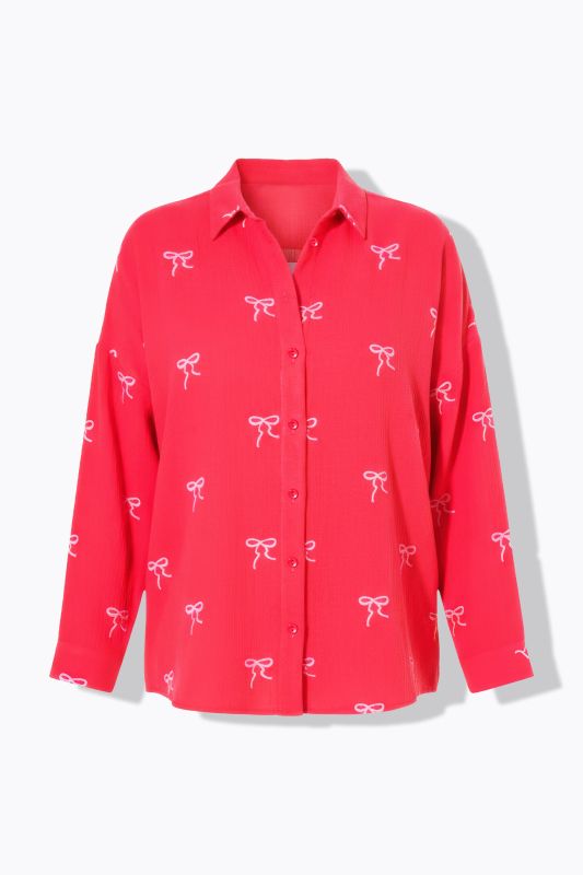 Риза с бродирани панделки