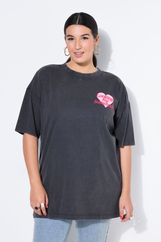 Тениска с принт на сърце