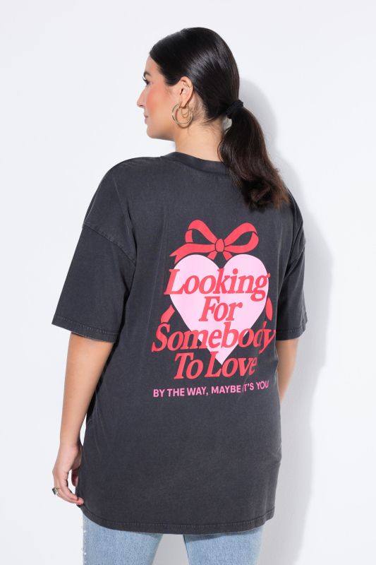 Тениска с принт на сърце