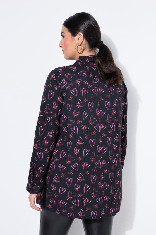 Риза с принт на сърца