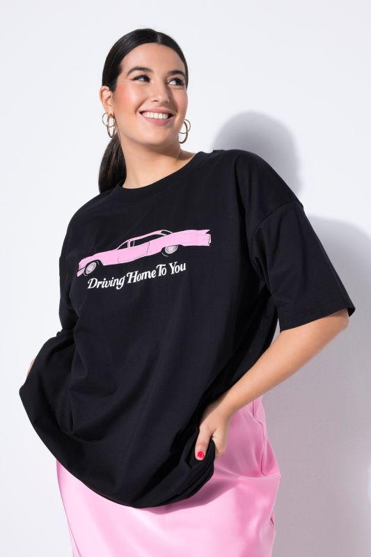 Тениска с принт на кола