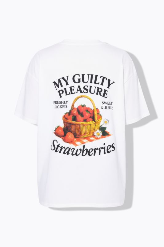 Тениска с принт на гърба