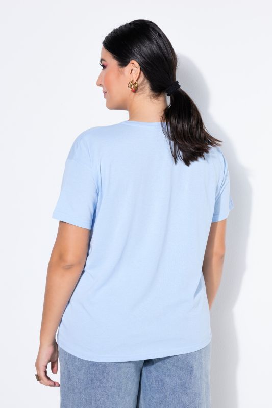 Тениска с принт на ягода