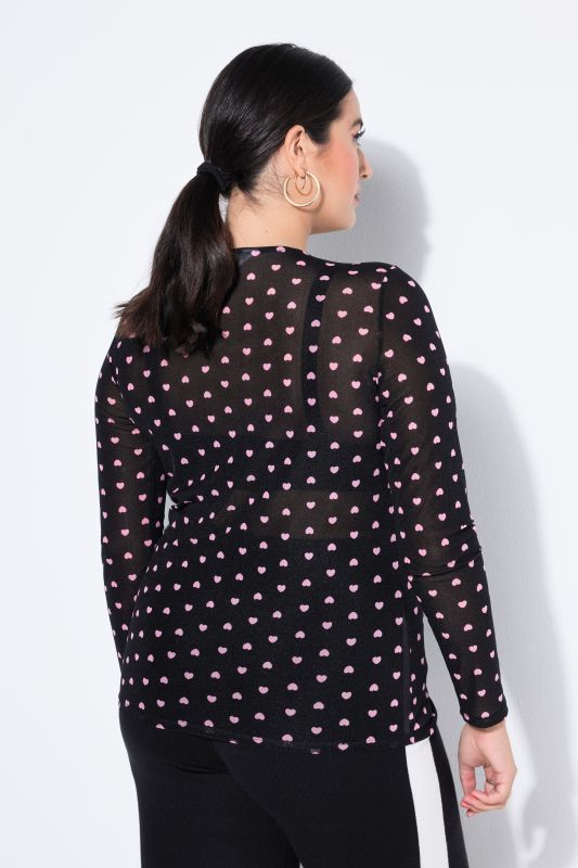 Блуза с мрежеста визия