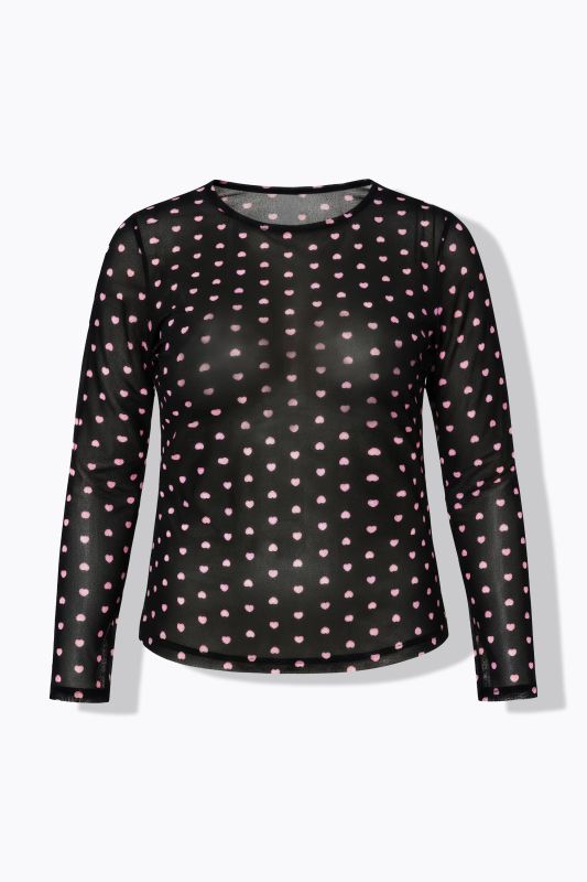 Блуза с мрежеста визия