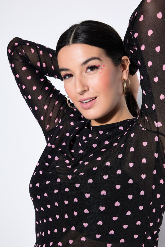 Блуза с мрежеста визия