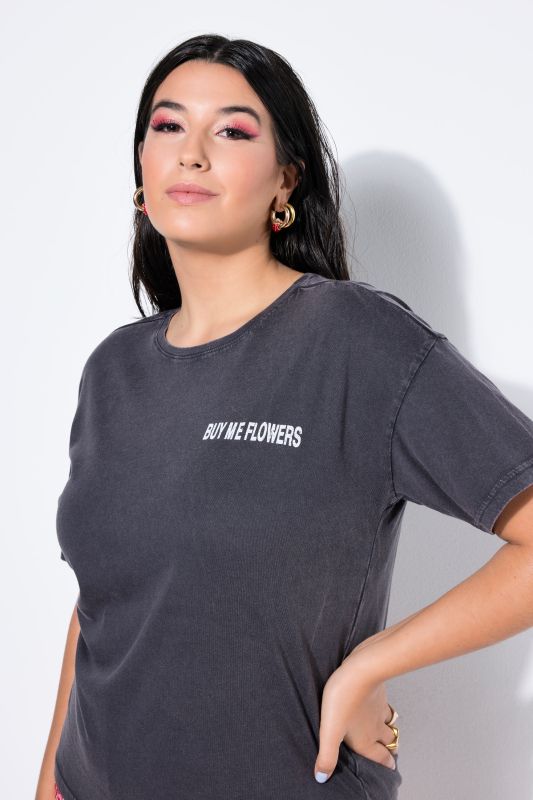 Тениска с принт на цветя