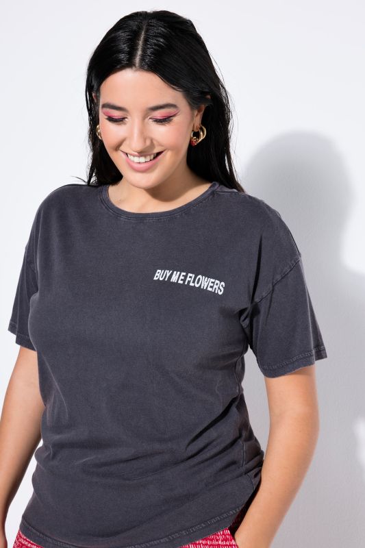 Тениска с принт на цветя