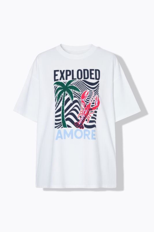 Тениска с голям принт отпред