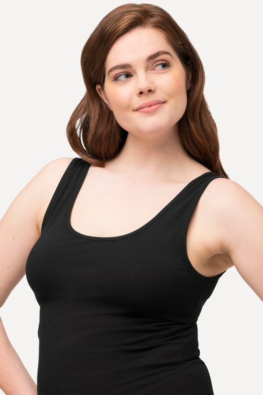 Eco Cotton Essential Round Neck Stretch Cotton Tank