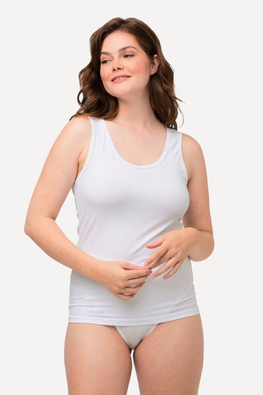 Eco Cotton Essential Round Neck Stretch Cotton Tank