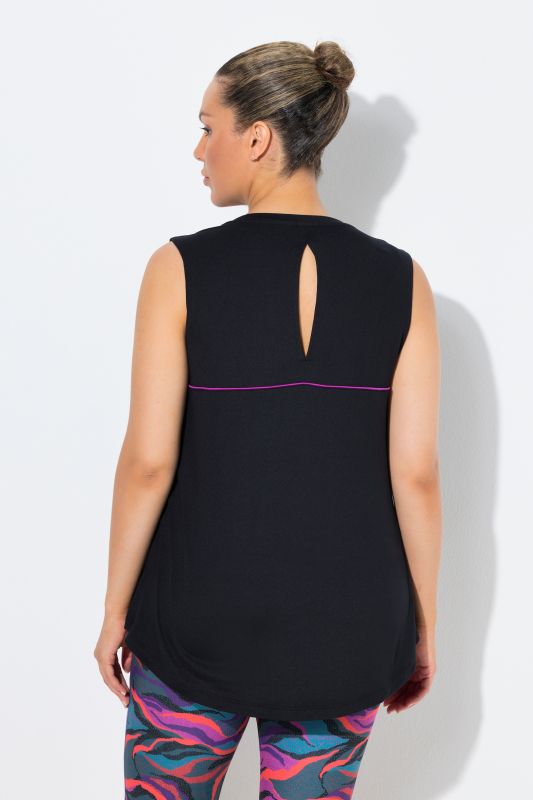 Neon Piping Built-In Bra Tank Top