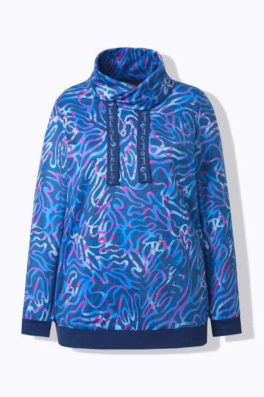 Wave Print Sweatshirt