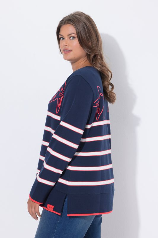Striped Starfish Sweatshirt