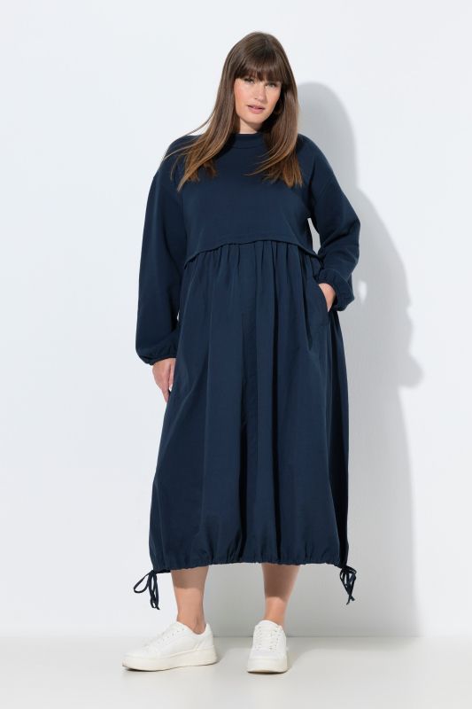 Eco Cotton Drawstring Hem Dress