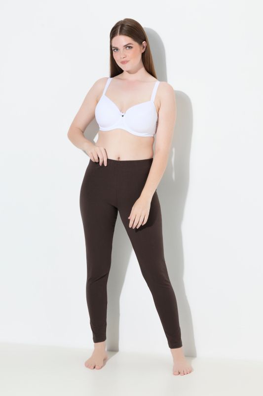 Basic Stretch Knit Ankle Length Leggings