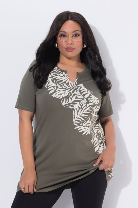 Туника с акцент на листа