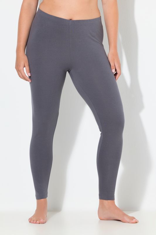 Basic Stretch Knit Ankle Length Leggings