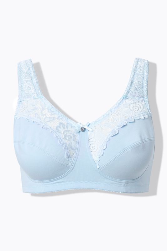 Lace Inset Wirefree Kelly Fit Support Bra