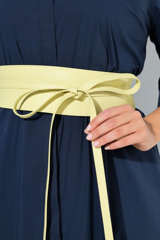 Soft Leather Tie Belt